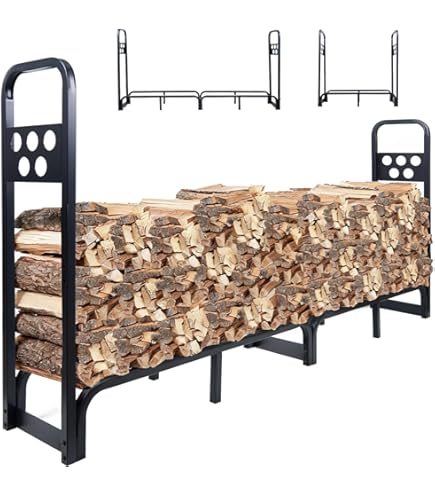 Amazon | トラディショナルウッドホルダーL・ホワイト（薪置き