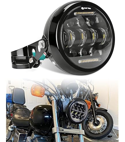 Amazon | NORTHYUN 5.75インチ LED ヘッドライト オートバイ用 45W Hi