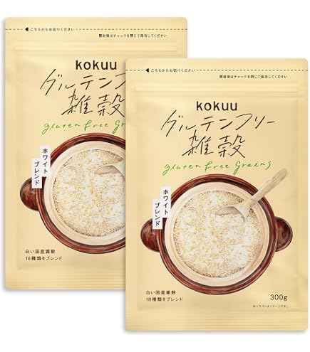 Amazon.co.jp: kokuu 白 雑穀 300g ご飯に色がつかないタイプ グルテン