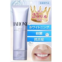 BARONY ホワイトニング歯磨き粉4本　⭐︎25万本突破商品⭐︎ Amazon | バロニー ミラー ホワイトニングトゥースペースト 1本 [医薬