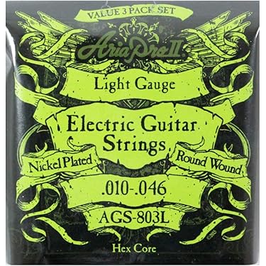 Amazon.co.jp: AriaProII アリアプロツー エレキギター弦 3