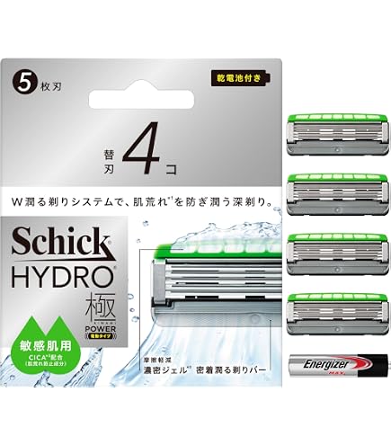 Amazon.co.jp: Schick(シック) ハイドロ極パワー 普通肌 替刃（4コ
