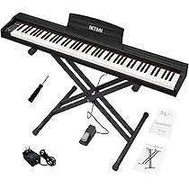 Amazon.co.jp: IKTMI 電子ピアノ 88鍵盤 木製 88鍵 電子ピアノ