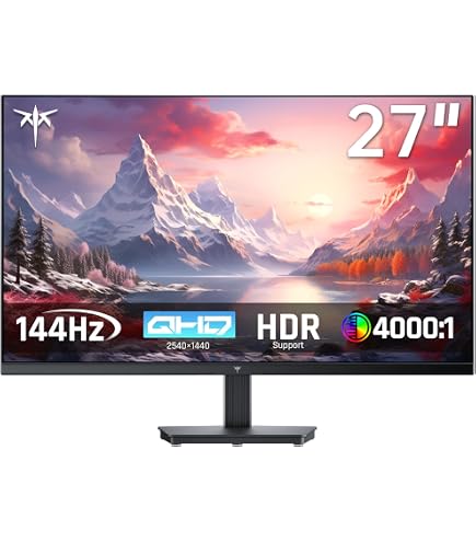 Amazon.co.jp: KTC H27T27S 27 Inch QHD Computer Monitor - 144Hz