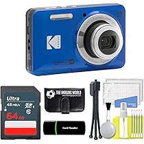 Amazon | Kodak PIXPRO FZ55 ブルー 16MP デジタルカメラ 5倍