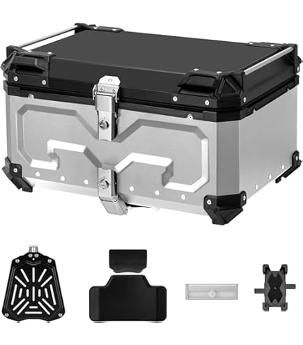 Amazon | アルミトップケース リアボックス トップケース シルバー