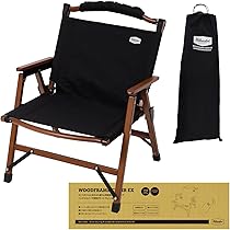 【新品未使用】折りたたみウッドチェア ブラック　オーク材　値下げしました！ 予約注文」LOW TYPE OOPARTS オーク材 チェア 座面革製 カラー