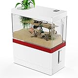 【在庫処分】Yjhyuxi 水槽セット 小型水槽【インボイス制度登録店】照明付きミニ水槽 アクアリウム 熱帯魚 メダカ 金魚 飼育セット