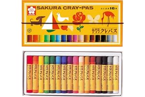 サクラクレパス クレパス 16色 ゴムバンド付き LP16R