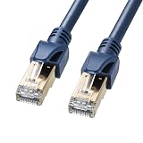 サンワサプライ カテゴリ6A SFTPハンダ産業用LANケーブル（ネイビーブルー・2m） KB-HS6A-02NV