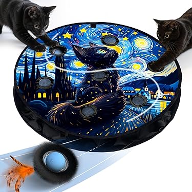 ☆インタラクティブキャットトイボール トップ フェザーワンド ベル付き 不安解消 Amazon | BeeSpring キャットボール インタラクティブキャット