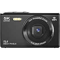 Amazon | YULINJIA デジタルカメラ 5K デジカメ スマホに送れる WIFI