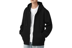 [SHANLIANG] パーカー メンズ 長袖 秋服 冬服 裏起毛 厚手 ジップ トレーナー 薄手 大きいサイズ ゆったり カジュアル 無地 トップス フード付き スウェット 複数色選び