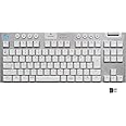 Logicool G(ロジクール G) ゲーミングキーボード テンキーレス ワイヤレス G913 TKL ホワイト 薄型 GLスイッチ タクタイル 日本語配列 LIGHTSPEED 無線 Bluetooth 接続対応 LIGHTSYNC RGB G9