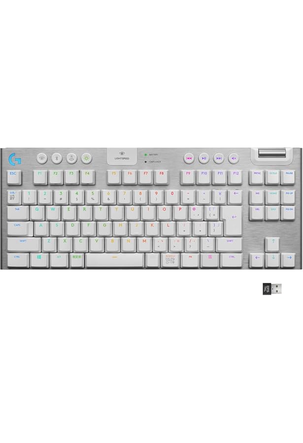 Amazon.co.jp: Logitech G915 TKL White Tactile Tenkeyless 