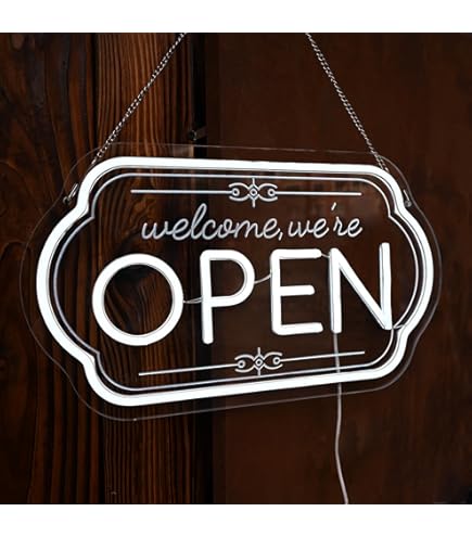 Amazon | ネオンサイン WE ARE OPEN come in ネオンライト LEDネオン管