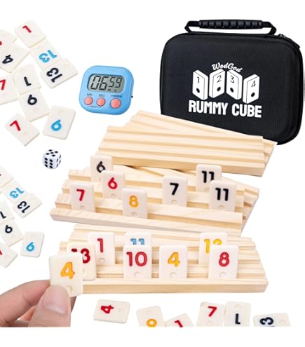 Amazon | Offelec クラシック 大数字 ラミータイルゲーム 106タイル