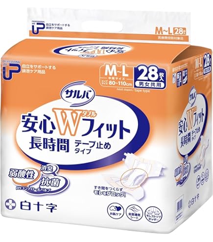 Amazon | サルバ PU 安心Wフィット S~M (ヒップ60~85) 32枚入 (男女