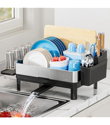 Amazon｜Sabatier Expandable Compact Dishrack｜水切りラック