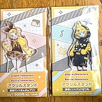鏡音リン 鏡音レン ファミマ限定 ピアプロ サンリオ コラボ アクリルスタンド 鏡音リン 鏡音レン サンリオ ピアプロ コラボ ファミマ限定