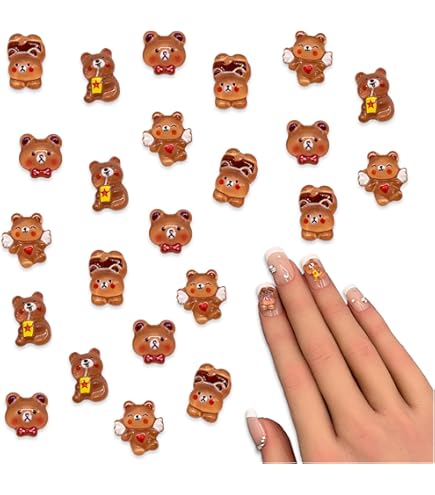 Amazon | ネイルパーツ くま 20個セット クマ ネイルパーツ 可愛い