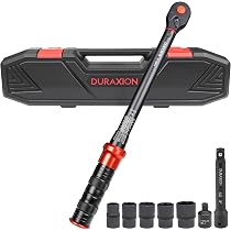 Amazon | DURAXION 1/2インチ トルクレンチ 車 セット 8点組 レッド 20