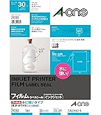 Amazon | エーワン ラベルシール 光沢フィルム A4 ノーカット 10