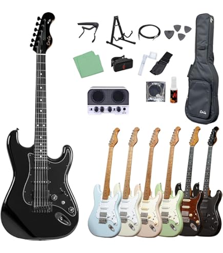 Amazon | BUSKER'S BST-3H 3TS エレキギター初心者12点セット