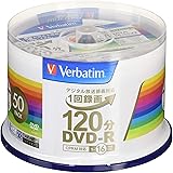 Verbatim バーベイタム 1回録画用 DVD-R CPRM 120分 50枚 ホワイトプリンタブル 片面1層 1-16倍速 VHR12JP50V4