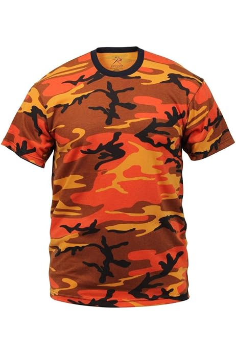 Savage Orange Camouflage Military T 