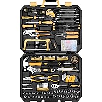 Amazon.co.jp: DEKO 198点組 工具セット ホームツールセット