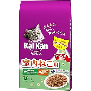 カルカン ドライ 室内猫用 お魚ミックス まぐろとかつお味 キャットフード 猫用 1.6kg カルカン ドライ 室内猫用 お魚ミックス まぐろとかつお味 キャットフード 猫用 1.6kg