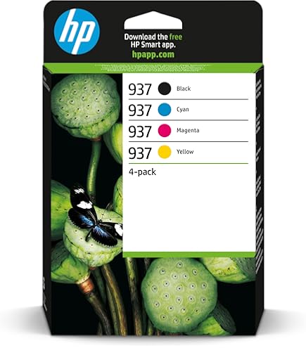 Amazon.co.jp: HP 937 CMYK オリジナルインクカートリッジ 4