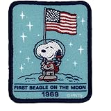 ミノダ Peanuts Mission to Mars ワッペン USA S02Y9981