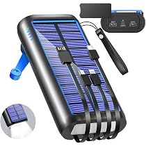 ソーラーモバイルバッテリー 61200mAh 急速充電 手回し充電 Amazon | ソーラーモバイルバッテリー 22.5W/PD18W 61200mAh 急速充電