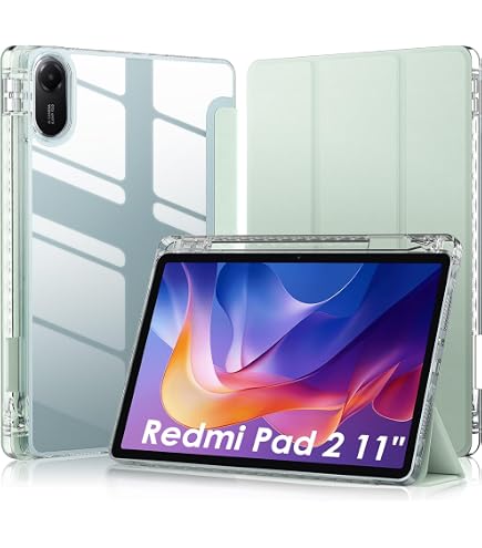 Amazon.co.jp: [PETFROH] Redmi Pad 2用保護セット（ケース＋ガラス