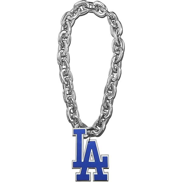 Amazon | ドジャース 3Dファンチェーンネックレス - ブルーチェーン