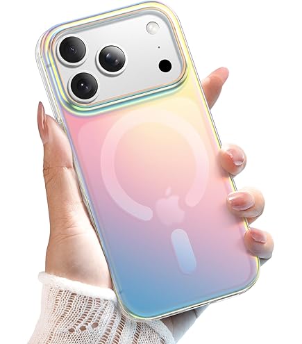FANZC-for IPhone 17 Pro Max Magnetic Case Compatible With Magsafe,Aesthetic Floral Pattern Design Cute For Girl Women,Anti-Drop Protective Hard Phone Cover For IPhone 17 Pro Max-Lavender