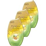 消臭力 プレミアムアロマ [まとめ買い] 部屋用 置き型 スイートオレンジ&ベルガモット 400mL×3個 お部屋の消臭力 玄関 リビング 寝室 ルームフレグランス 消臭剤 消臭 芳香剤