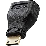 エレコム HDMI 変換 アダプタ hdmi to mini hdmi プレミアム 4K2K(60Hz) 【Premium HDMI(R) Cable規格認証済み】 18Gbps ECAD-HDAC3BK