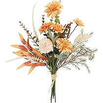 Amazon｜Ruidazon 人工秋の花ブーケ 21.6インチ 秋 フェイク