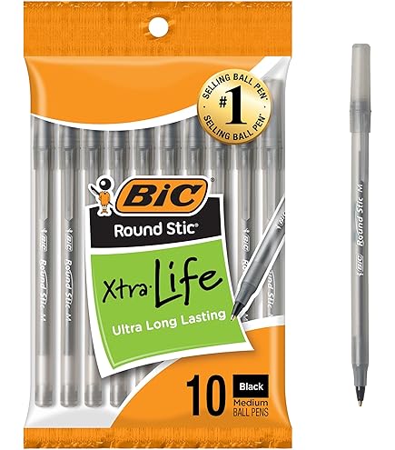 Amazon | BIC 油性ボールペン オレンジ 1.0 E-ORMJ20EGBLK 黒 | 油性