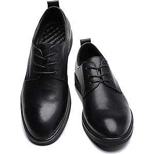 [SOARHOPE] 走れる ビジネスシューズ 革靴 メンズ 本革 軽量 ビジネス スニーカー 走れる 革靴 歩きやすい革靴 黑 3E