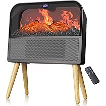 Amazon | JUUE セラミックヒーター 暖炉型 3D疑似炎 節電 防湿