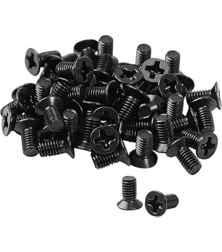 M3 X 4mm Flat Head Screws For 2.5" Hard Drive Caddy / Tray - Nickel Plated Steel (10pk)