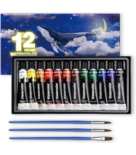 Amazon.co.jp: サクラクレパス 絵の具 透明水彩 12色セット OW12