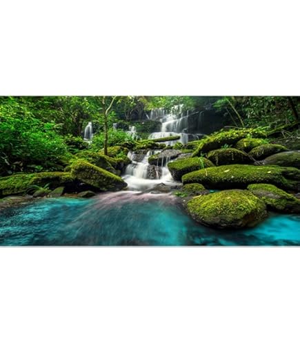 AWERT 60x24 Inch Forest Terrarium Background - Durable Polyester Backdrop For Reptile Tanks & Aquariums