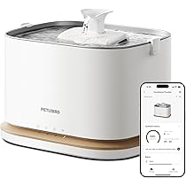 PETLIBRO 5L Wi-Fi 自動給餌器 ホワイト Amazon | PETLIBRO 自動給餌器 猫 中小型犬用 定時定量 1日6食 自動餌