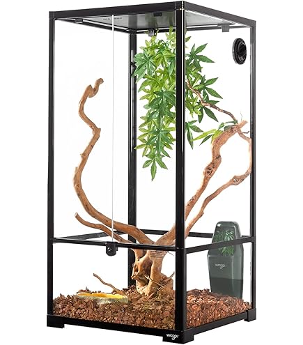 Amazon | Zoo Med ReptiBreeze LED Lights Deluxe Black Screen Cage