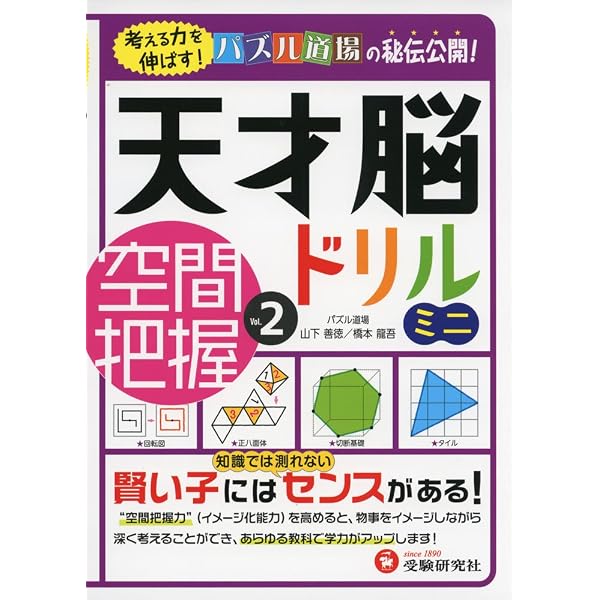 天才脳ドリル ミニ 空間把握 Vol. 1: 考える力を伸ばす! (受験研究社